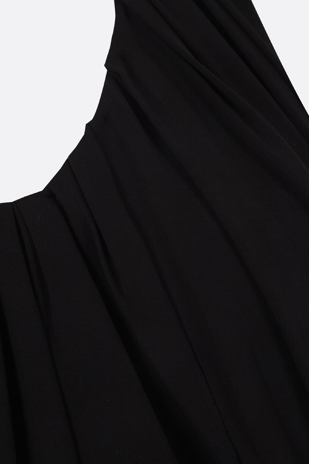 SAINT LAURENT Miniabito Smanicato In Jersey Con Drappeggi