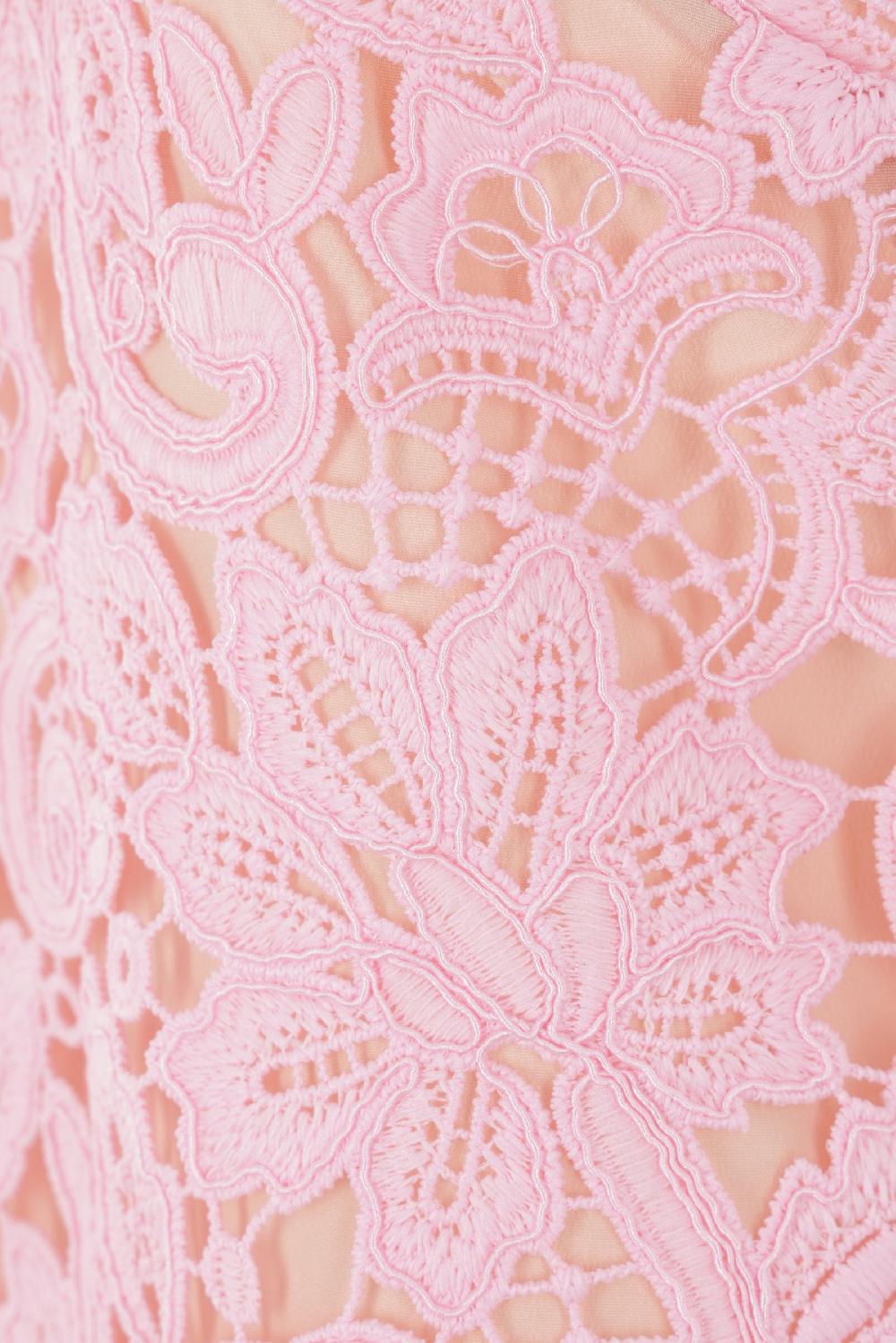 SELF PORTRAIT Miniabito Smanicato In Pizzo Floreale