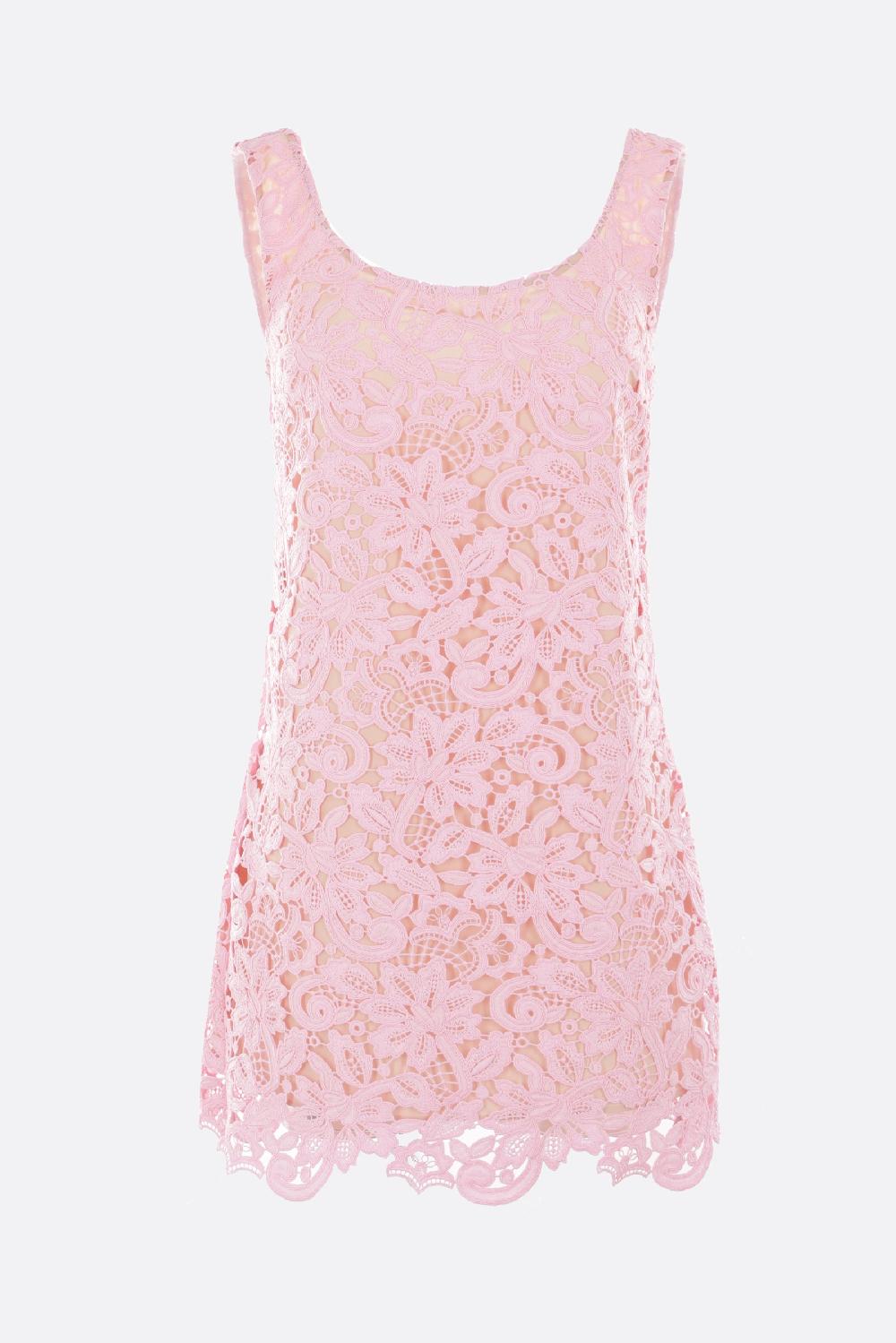 SELF PORTRAIT miniabito smanicato in pizzo floreale