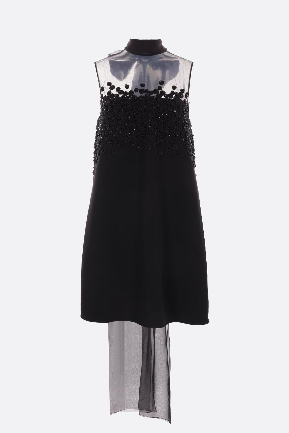 VALENTINO GARAVANI Miniabito Smanicato In Structured Couture