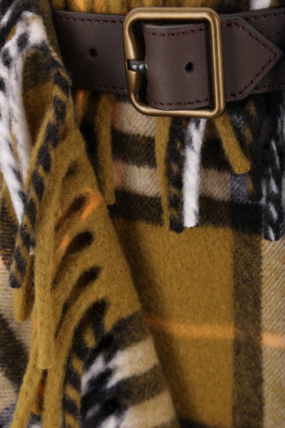 BURBERRY Minigonna A Portafoglio In Lana E Cashmere Check