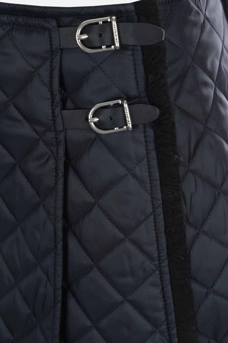 DURAZZI MILANO Minigonna A Trapezio In Nylon Trapuntato Imbottito