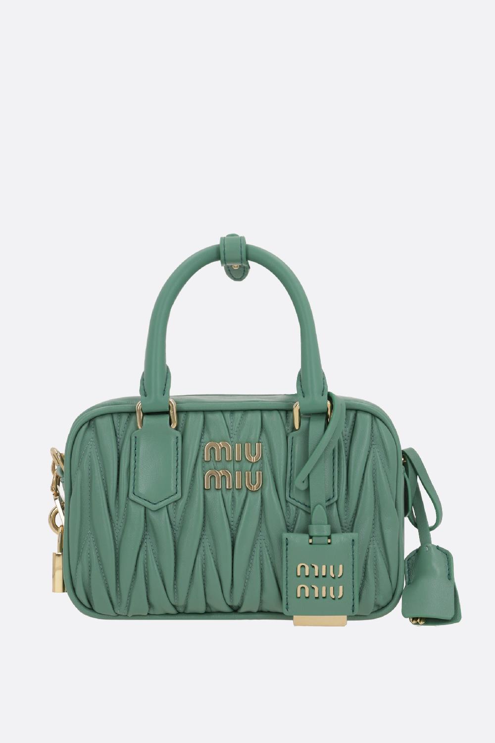 MIU MIU borsa tote Arcadie in nappa matelassé