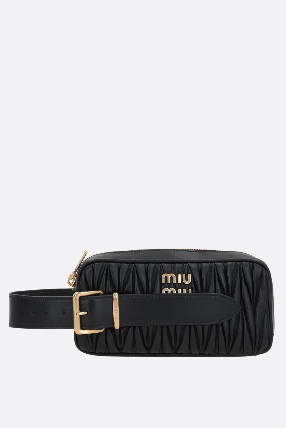 MIU MIU clutch in nappa matelassé