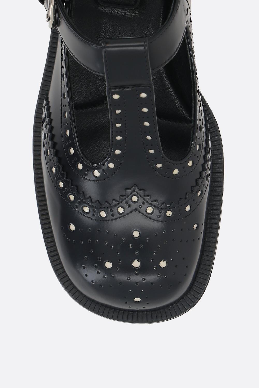 MIU MIU Mary Jane In Pelle Spazzolata