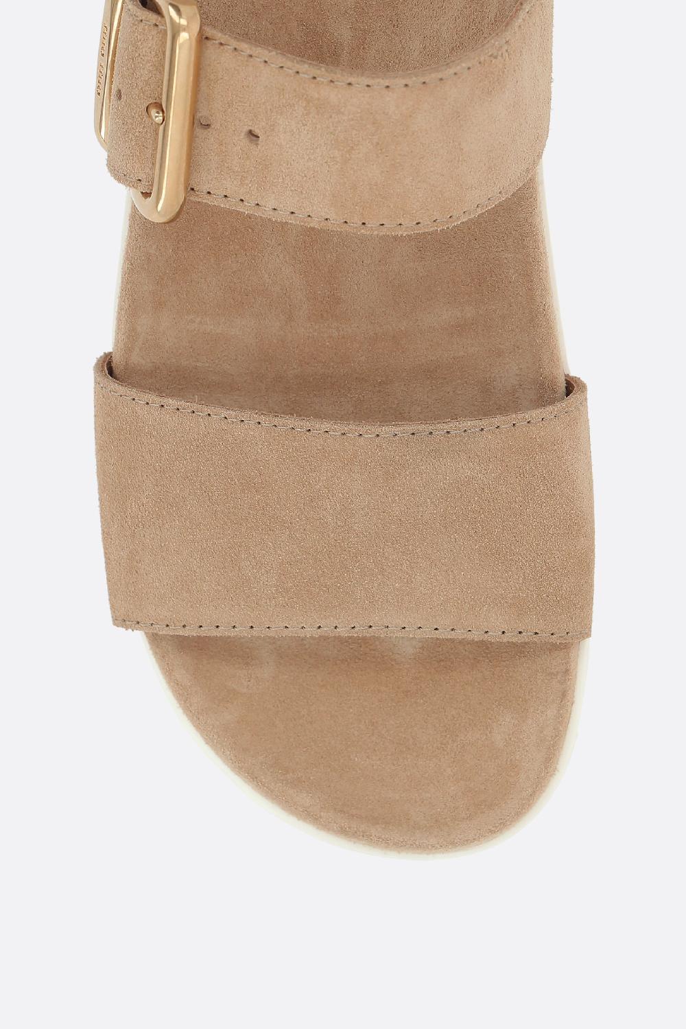 MIU MIU Sandalo Flat In Suede