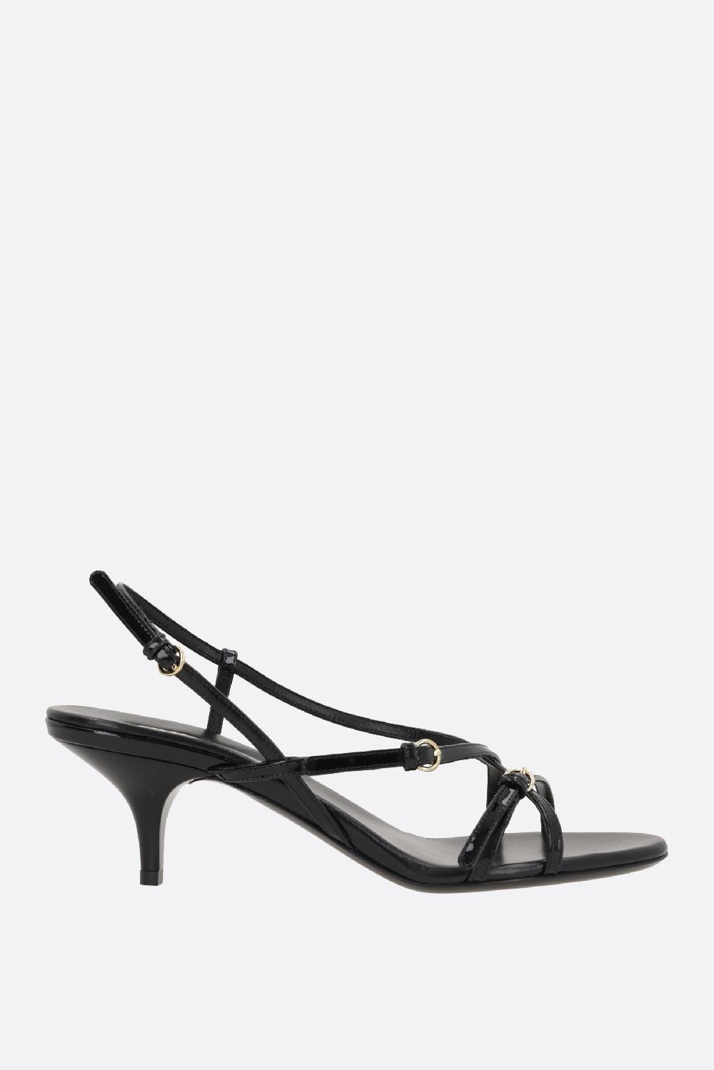 MIU MIU sandalo in vernice con fibbie
