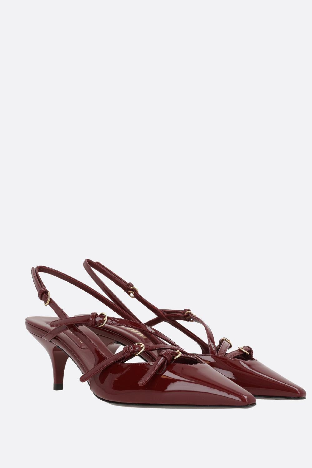MIU MIU Slingback In Vernice Con Fibbie