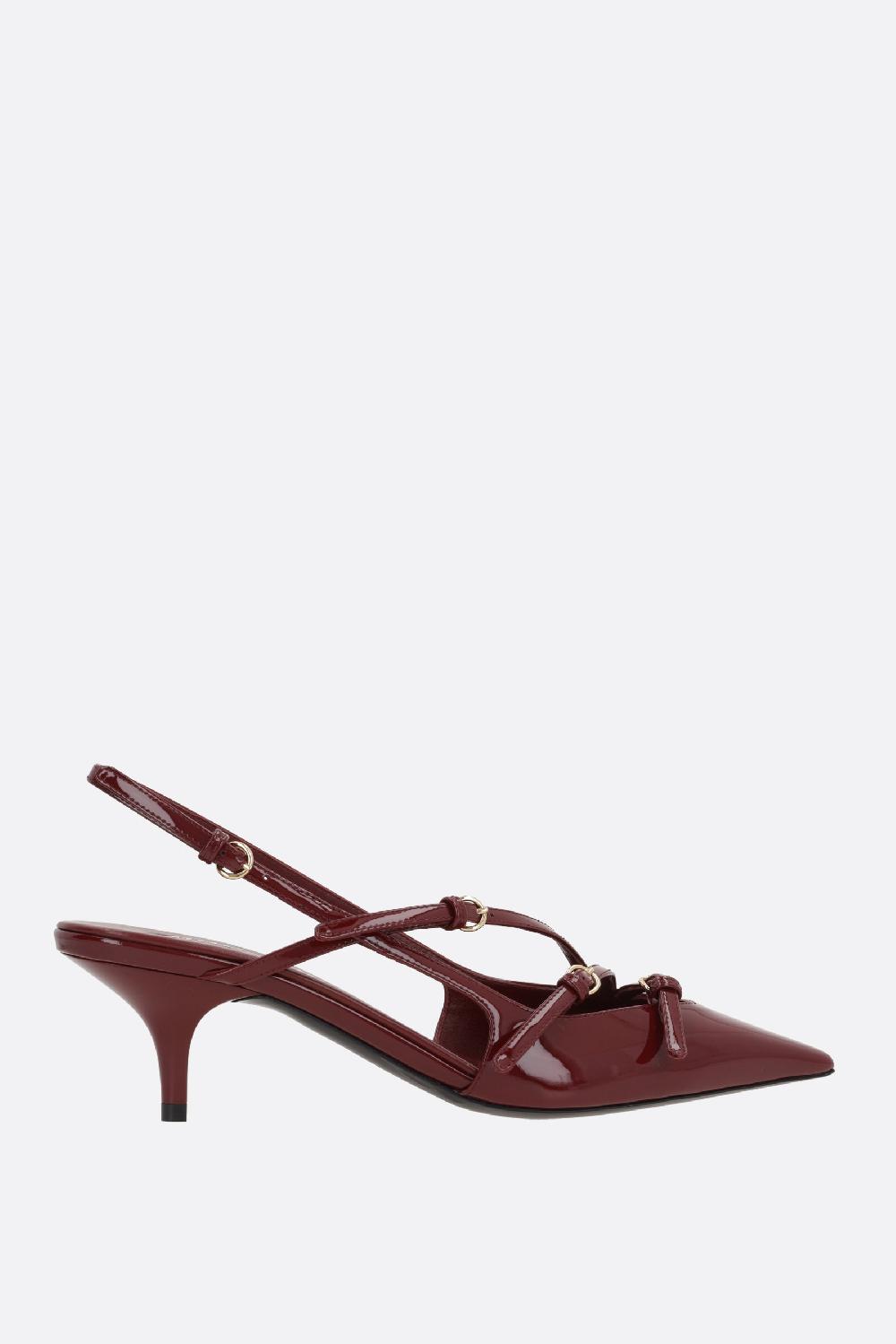 MIU MIU slingback in vernice con fibbie