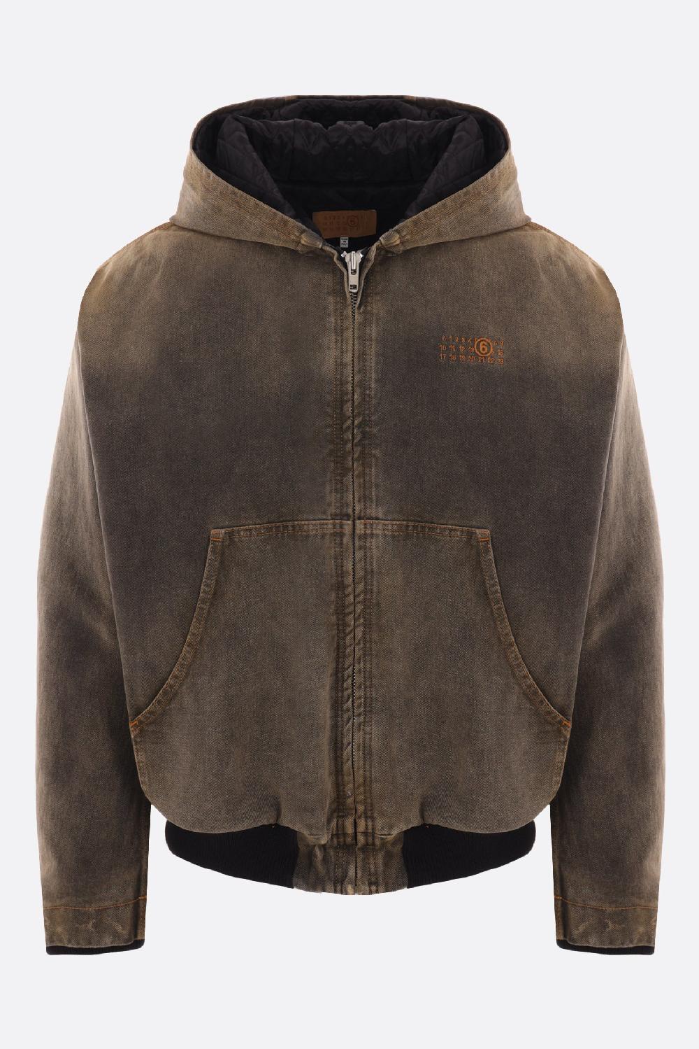 MM6 bomber imbottito in denim
