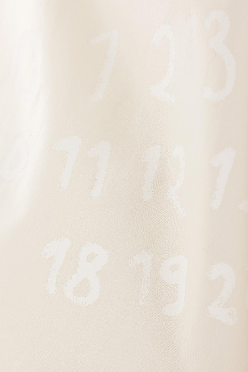 MM6 Camicia In Popeline Stampa Numeric Signature