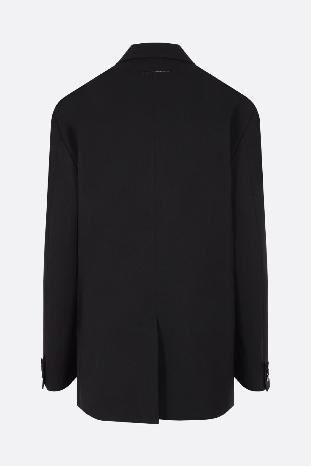 MM6 Giacca Monopetto In Gabardine