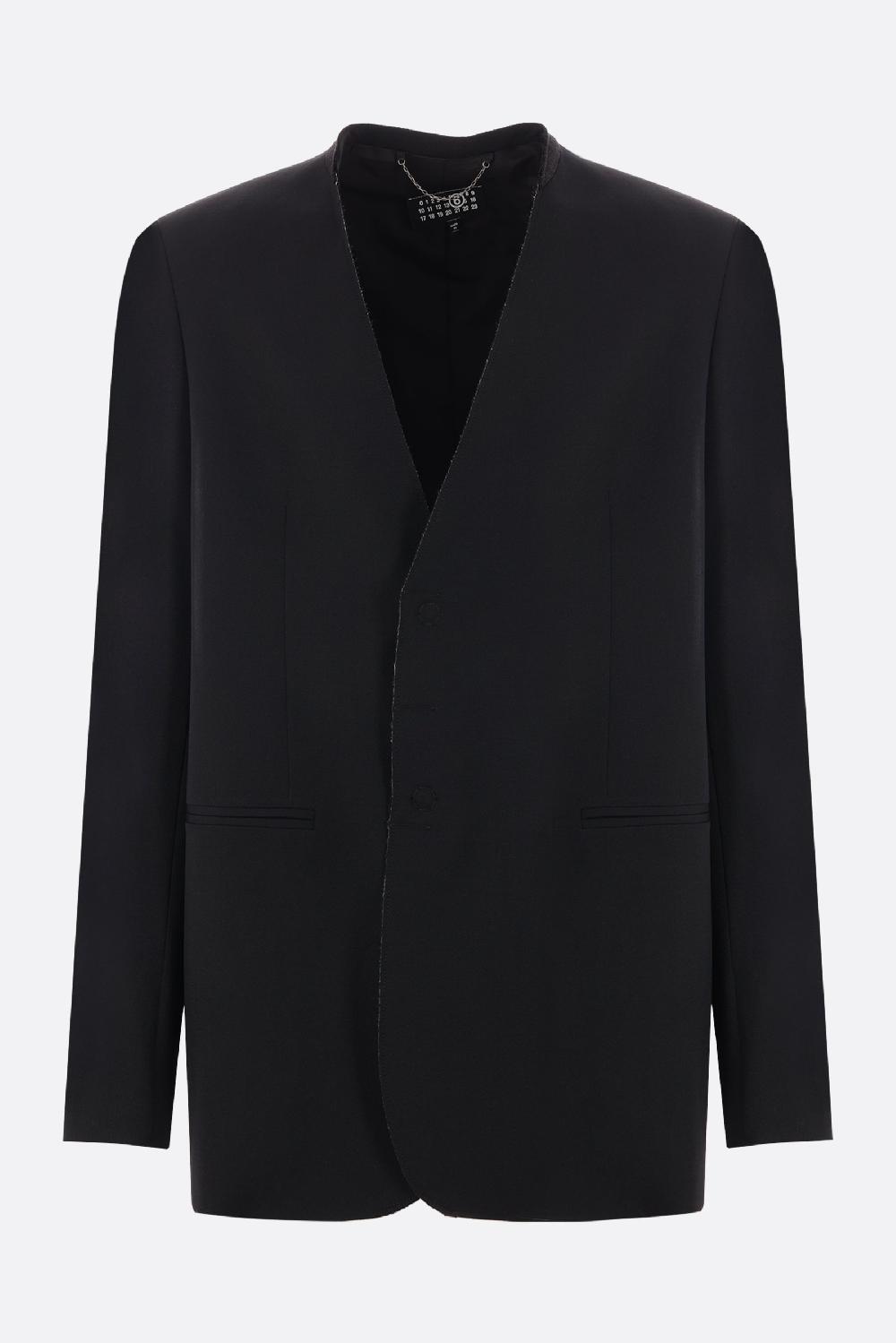 MM6 giacca monopetto in gabardine