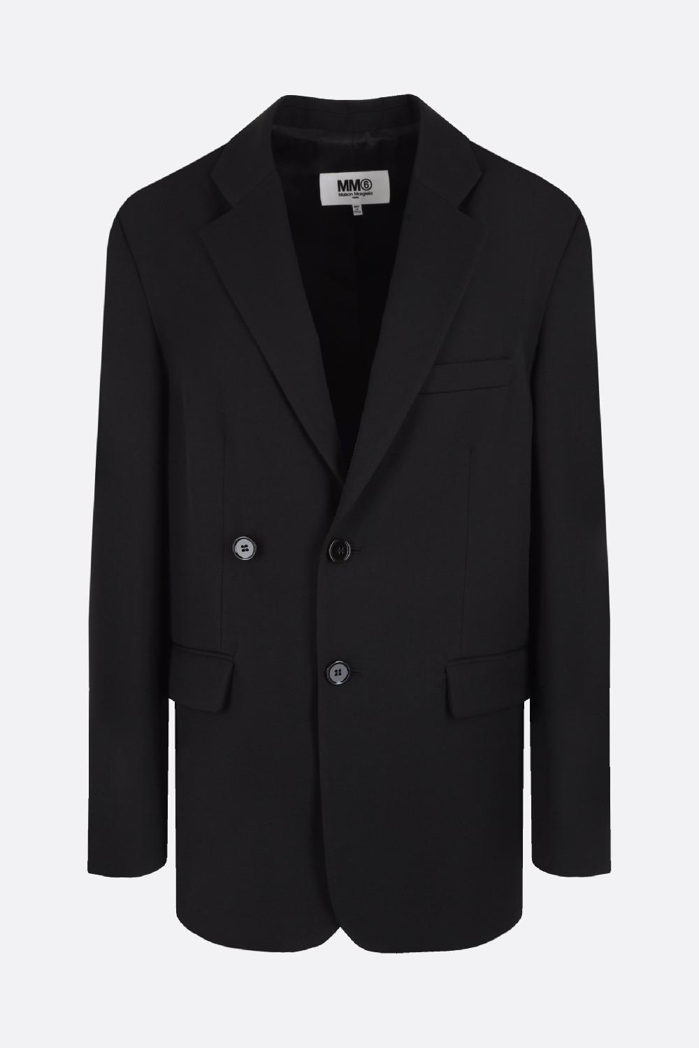 MM6 giacca monopetto in gabardine