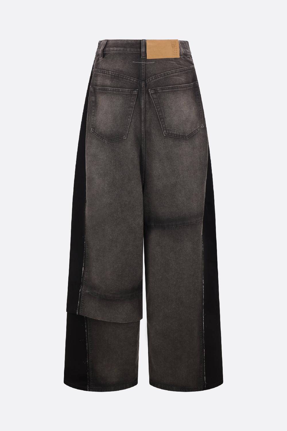 MM6 Jeans A Gamba Ampia In Denim