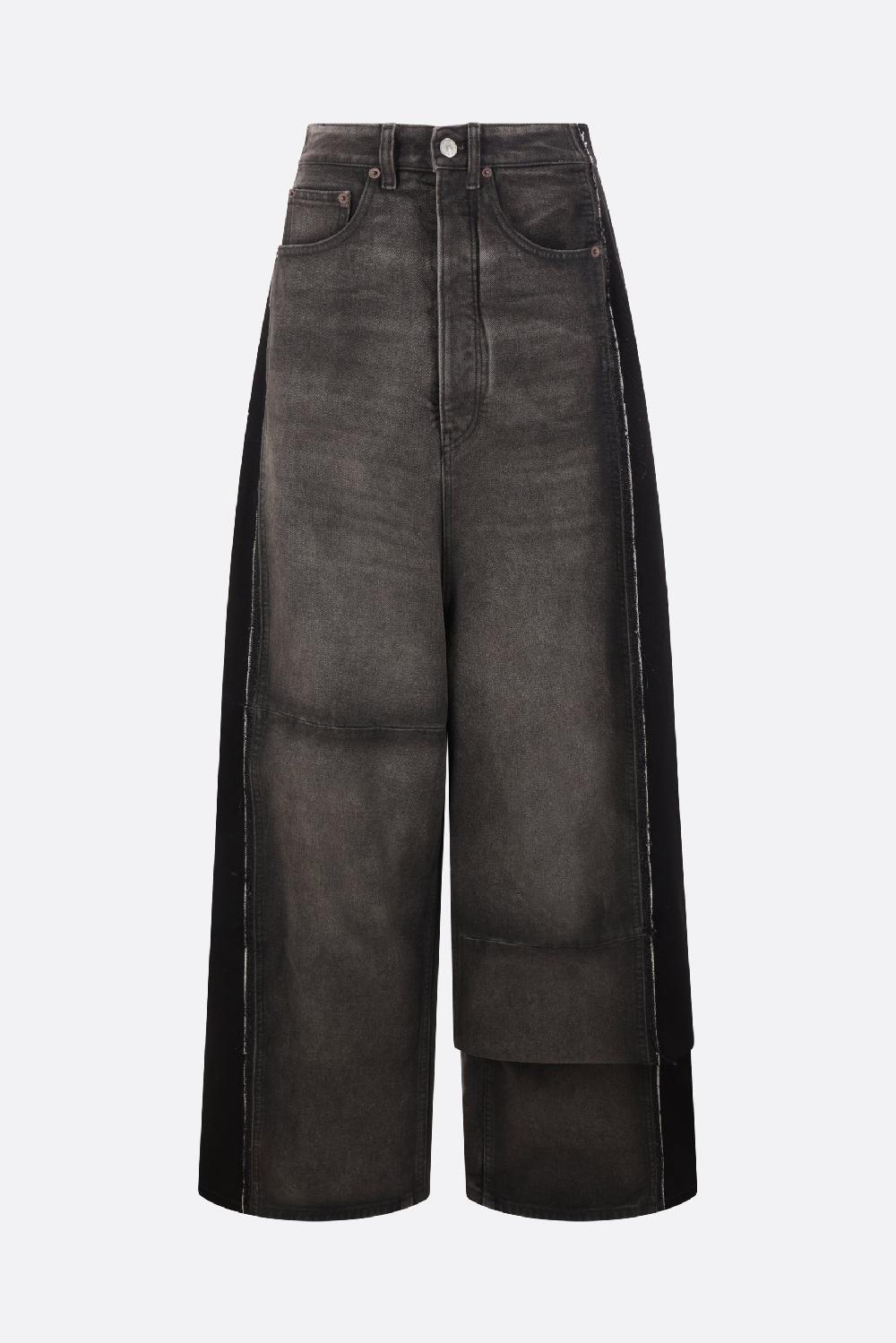 MM6 jeans a gamba ampia in denim