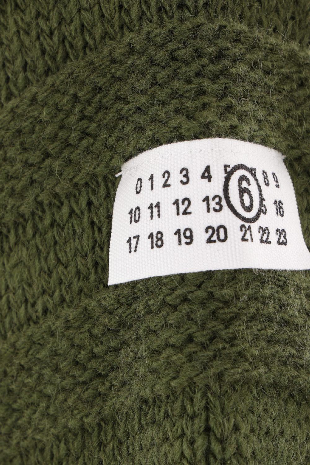 MM6 Pullover In Misto Lana Distressed