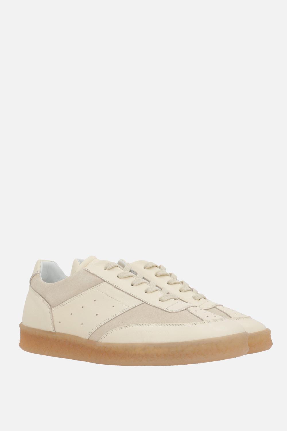 MM6 Sneaker In Pelle Liscia E Suede