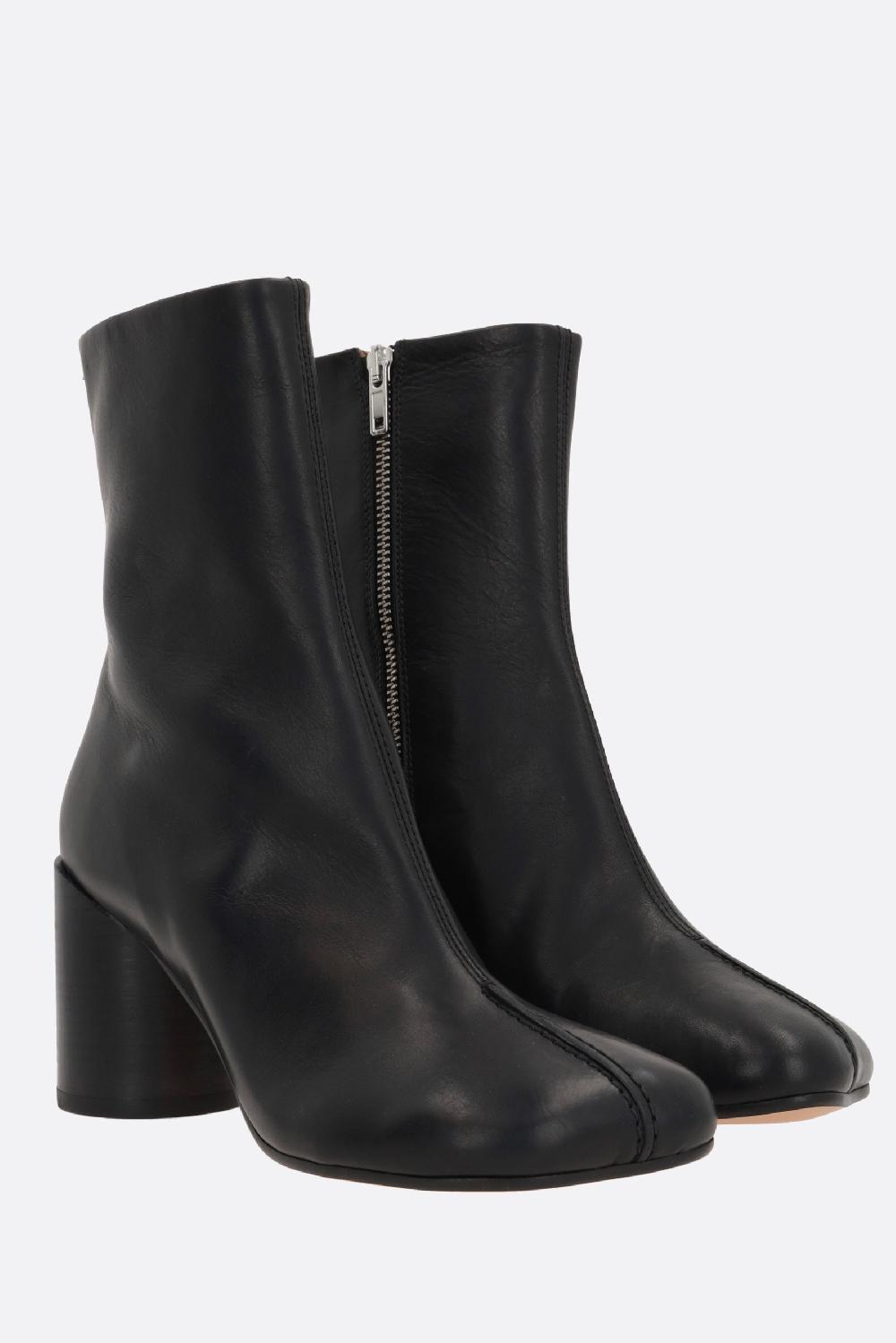 MM6 Stivaletto In Pelle Stitch-out