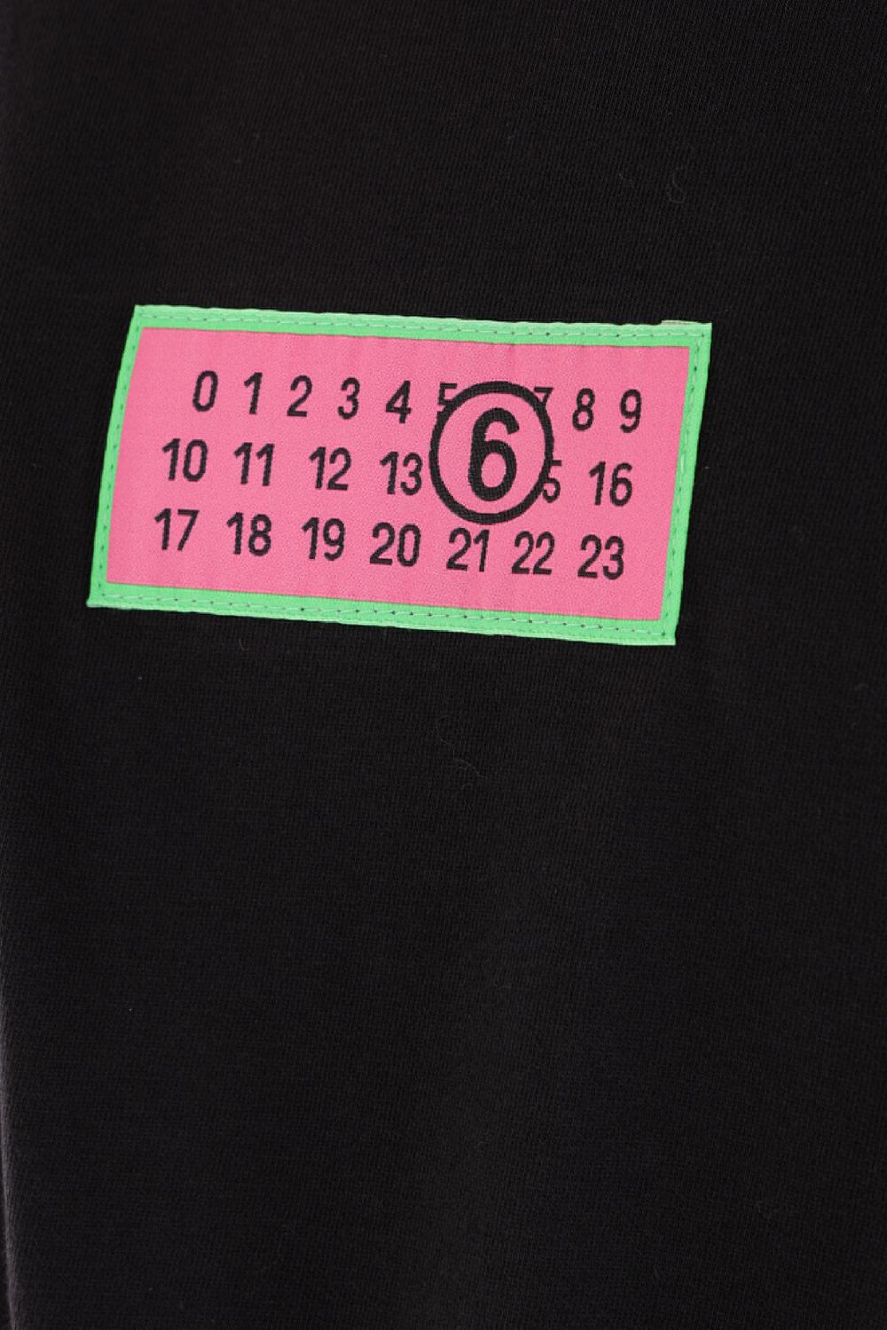 MM6 T-shirt In Cotone Patch Logo Numerico