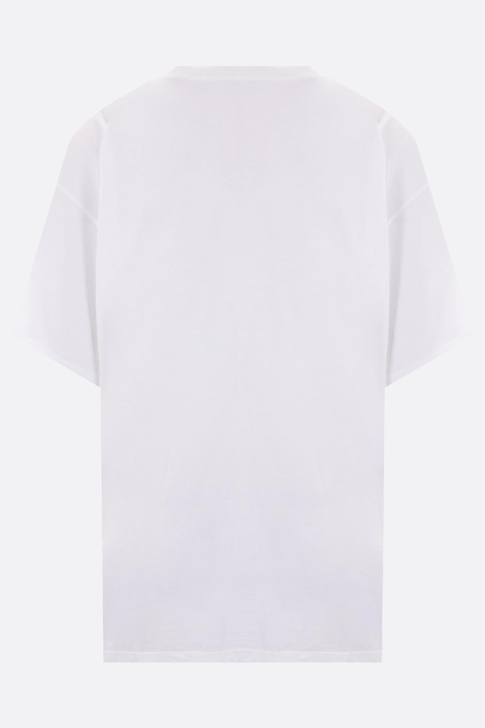 MM6 T-shirt In Cotone Patch Logo Numerico