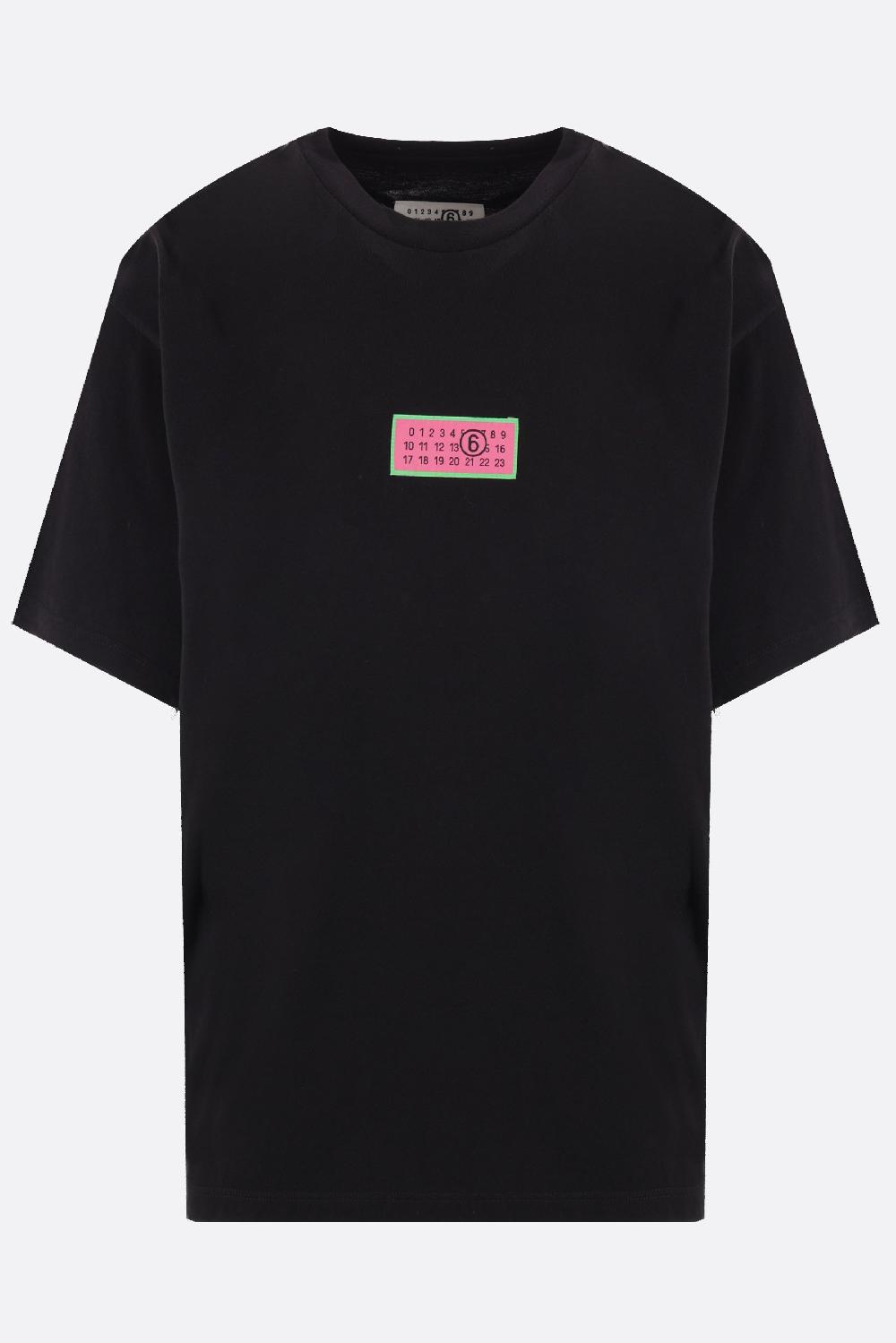 MM6 T-shirt In Cotone Patch Logo Numerico