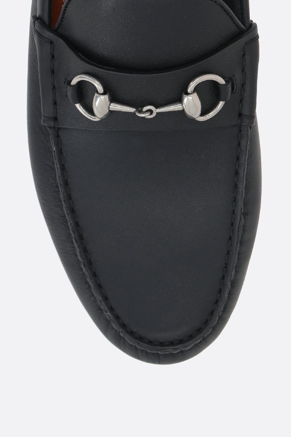 GUCCI Mocassino Driver In Pelle Liscia Con Morsetto