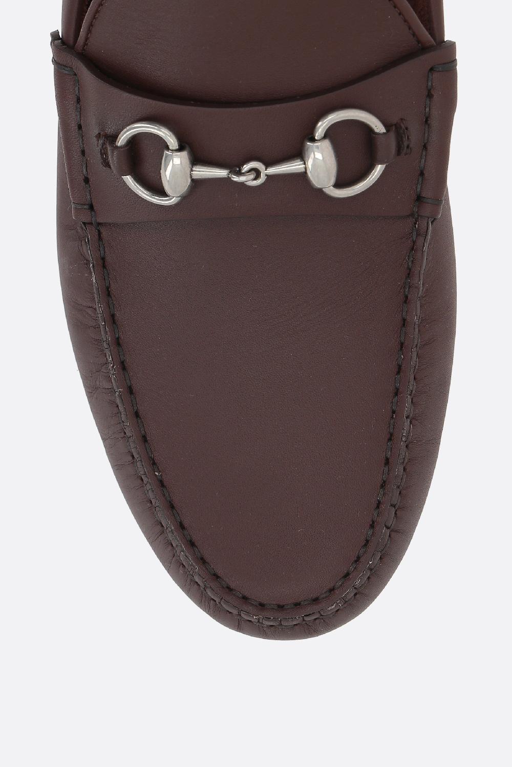 GUCCI Mocassino Driver In Pelle Liscia Con Morsetto