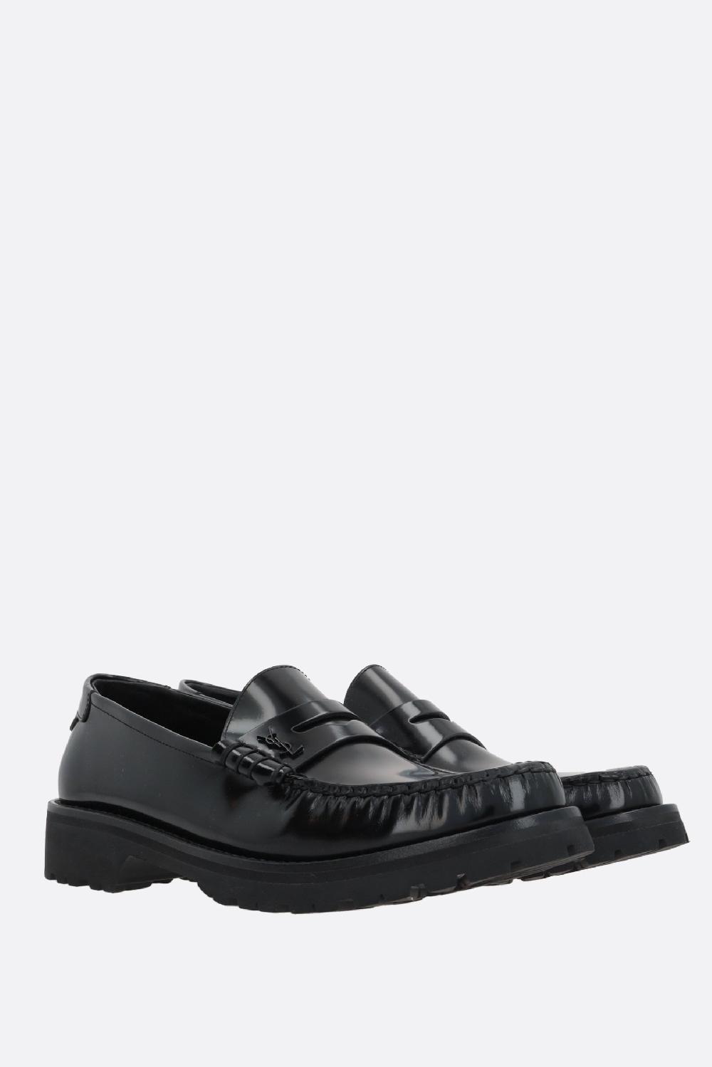 SAINT LAURENT Mocassino Le Loafer Monogram In Pelle Lucida