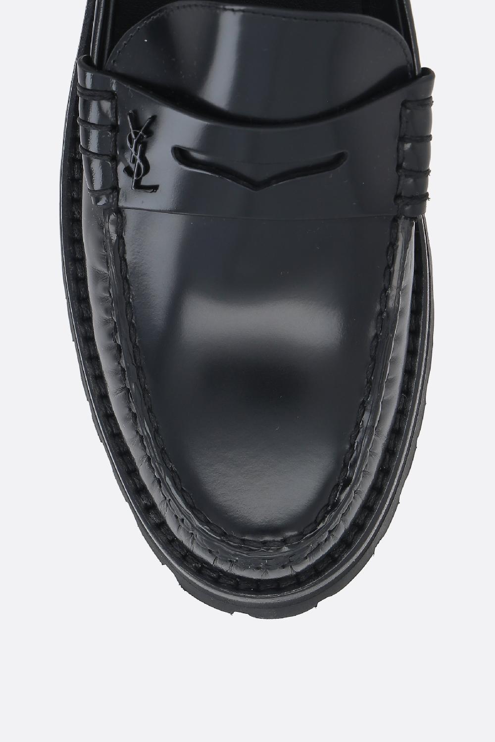 SAINT LAURENT Mocassino Le Loafer Monogram In Pelle Lucida