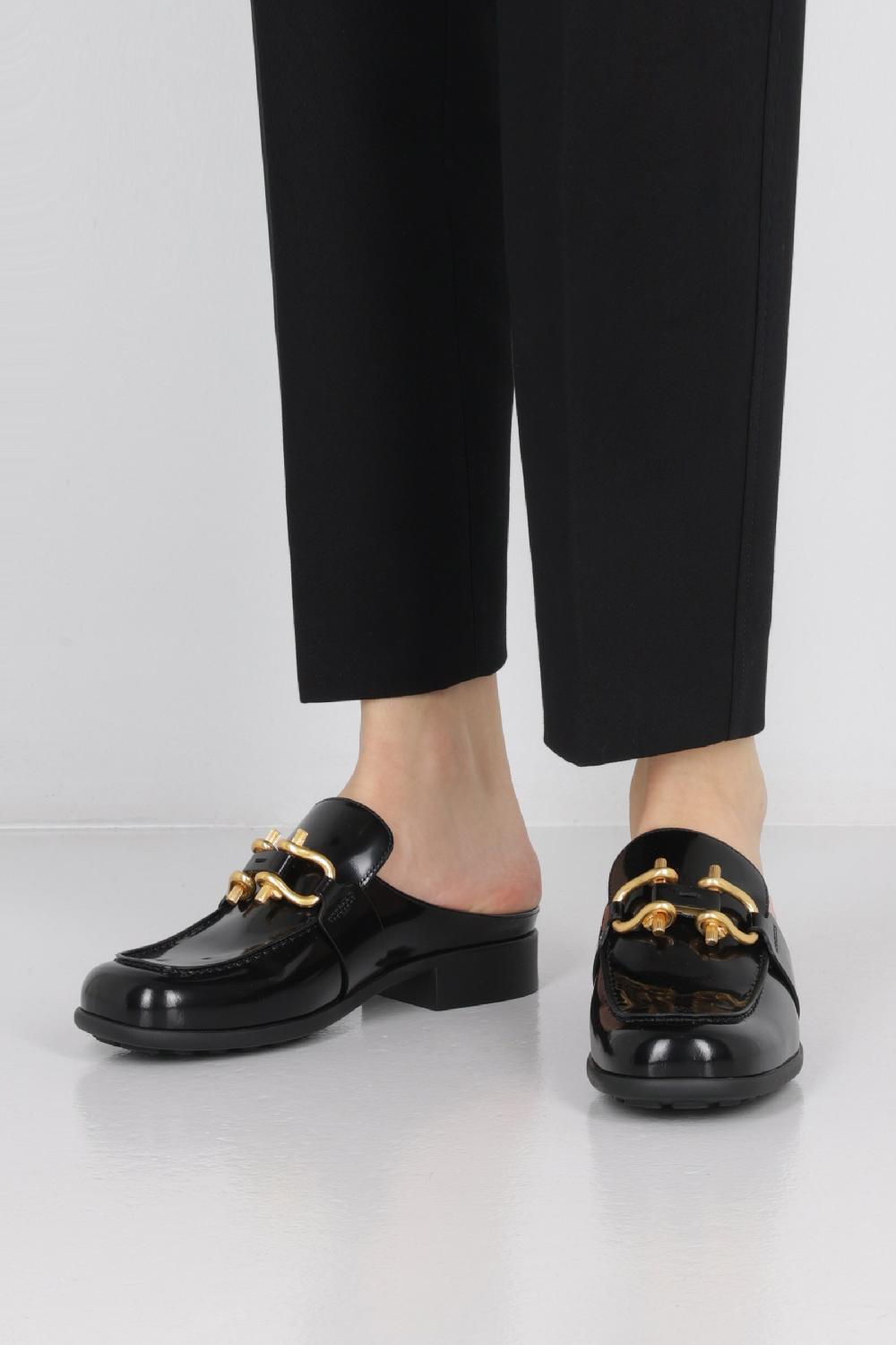 BOTTEGA VENETA Mocassino Mule Monsieur In Pelle Lucida