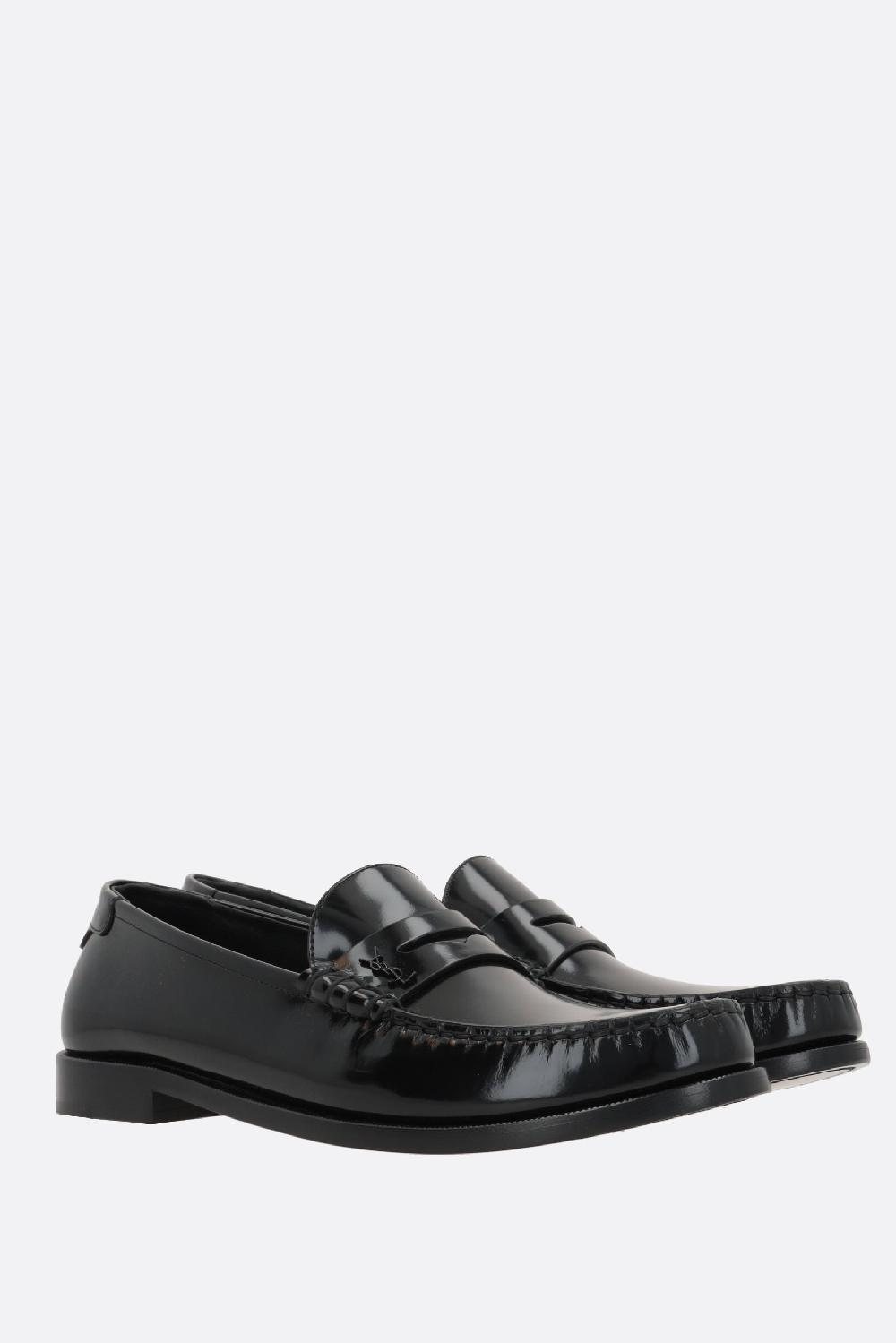 SAINT LAURENT Mocassino Penny Le Loafer In Pelle Lucida