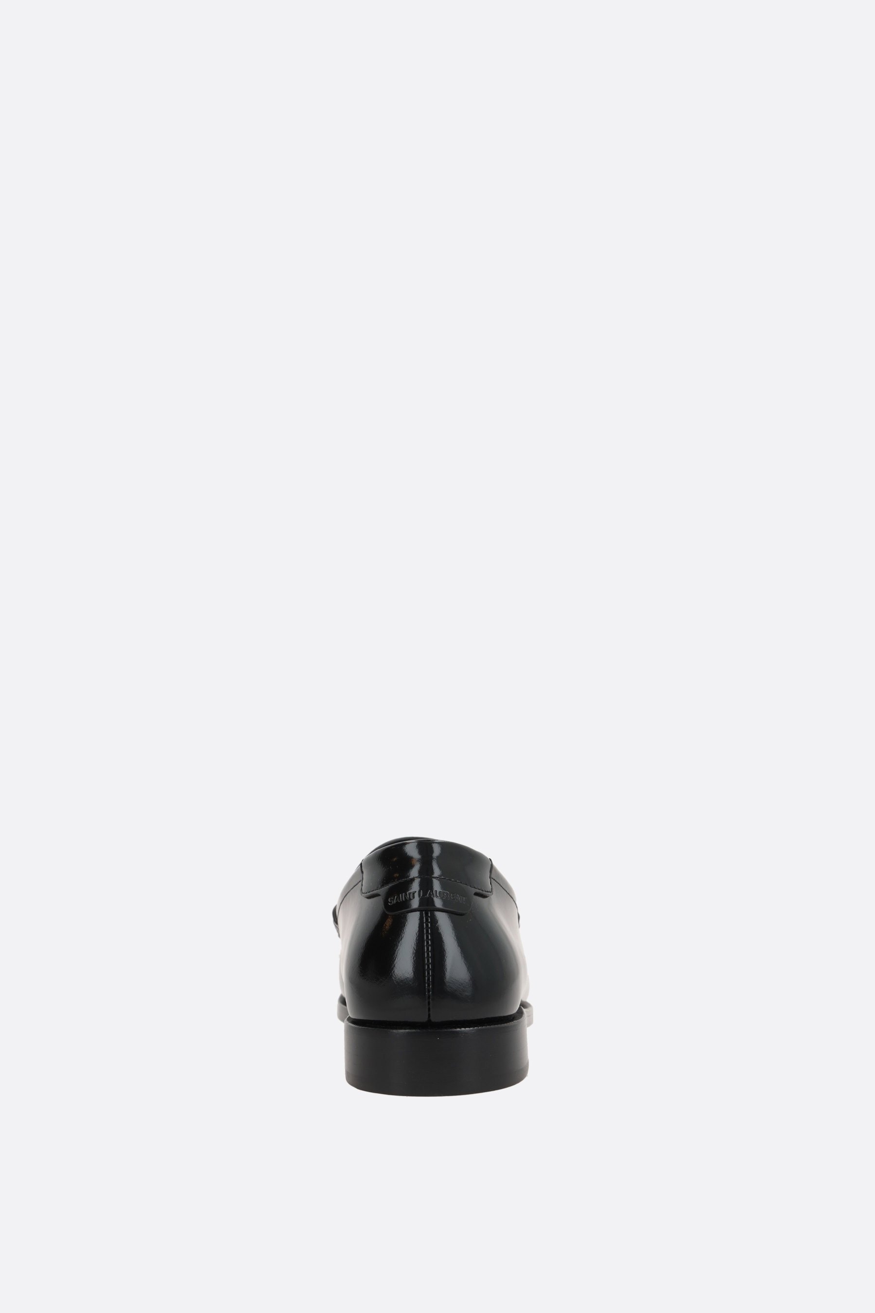 SAINT LAURENT Mocassino Penny Le Loafer In Pelle Lucida