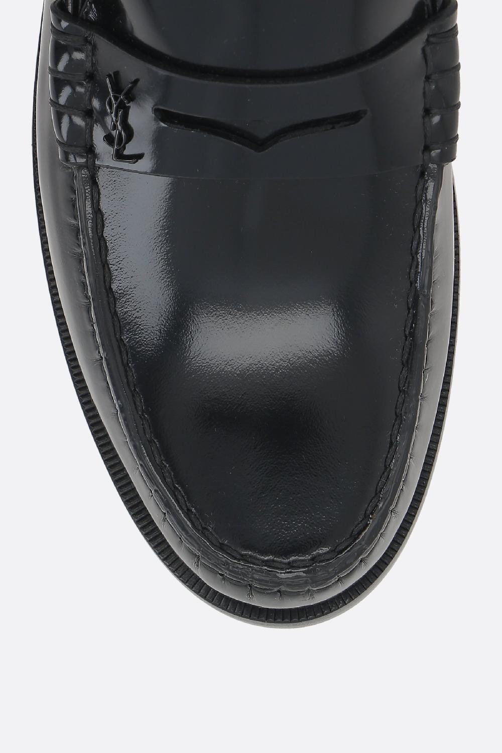 SAINT LAURENT Mocassino Penny Le Loafer In Pelle Lucida