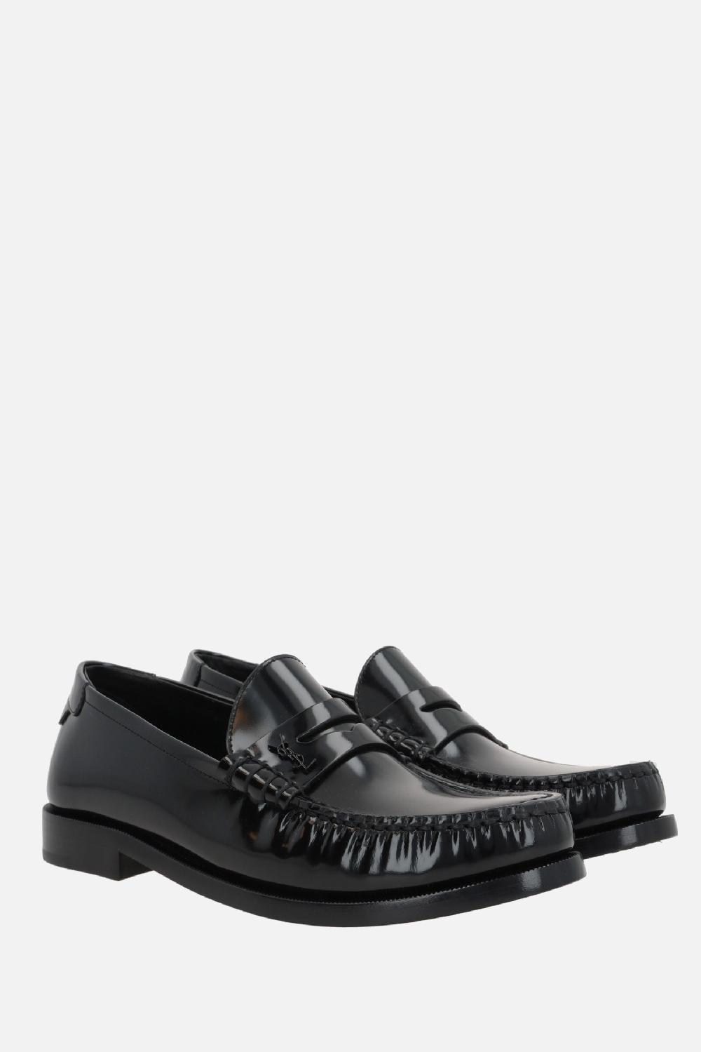 SAINT LAURENT Mocassino Penny Le Loafer In Pelle Lucida