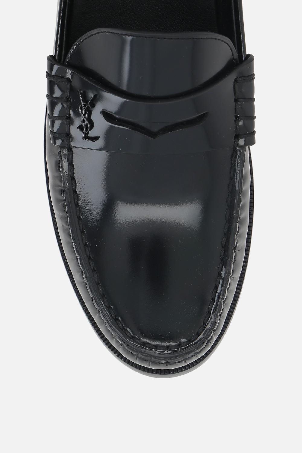 SAINT LAURENT Mocassino Penny Le Loafer In Pelle Lucida