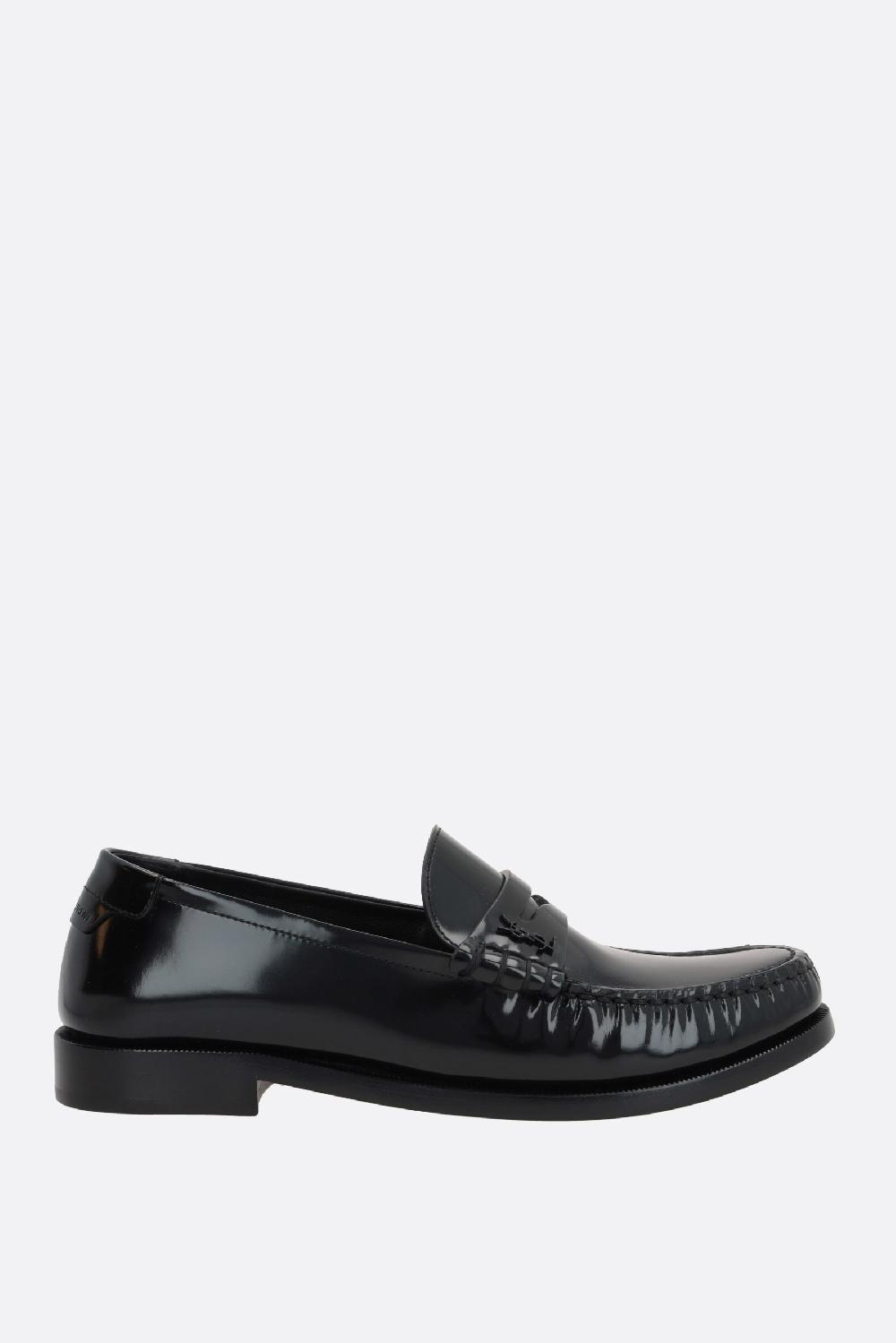SAINT LAURENT mocassino penny Le Loafer in pelle lucida