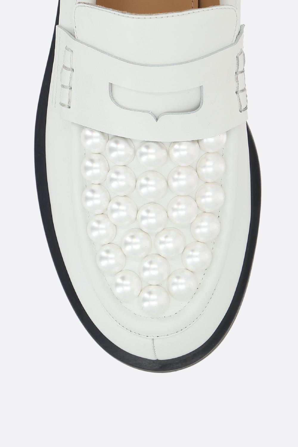 MACH & MACH Mocassino Sirene In Pelle Liscia Con Perle