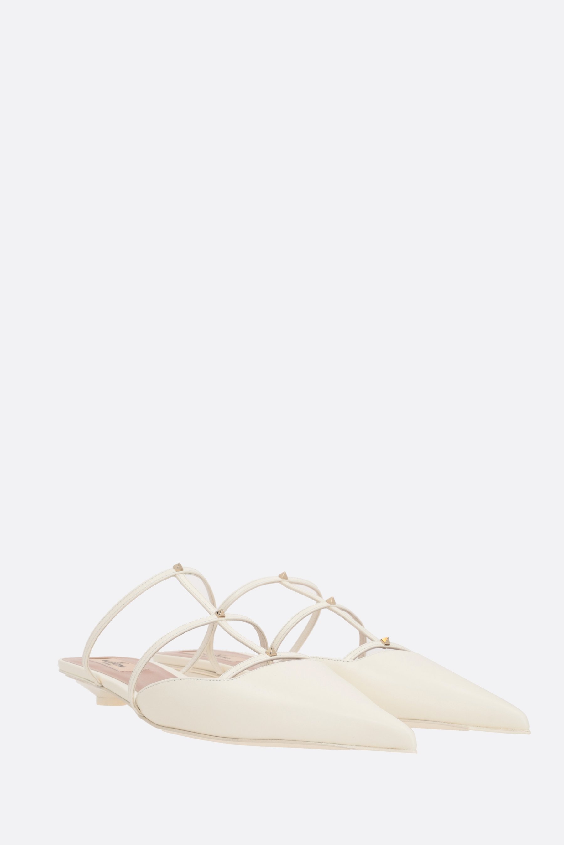 VALENTINO GARAVANI Mule Rockstud Wispy In Pelle Liscia