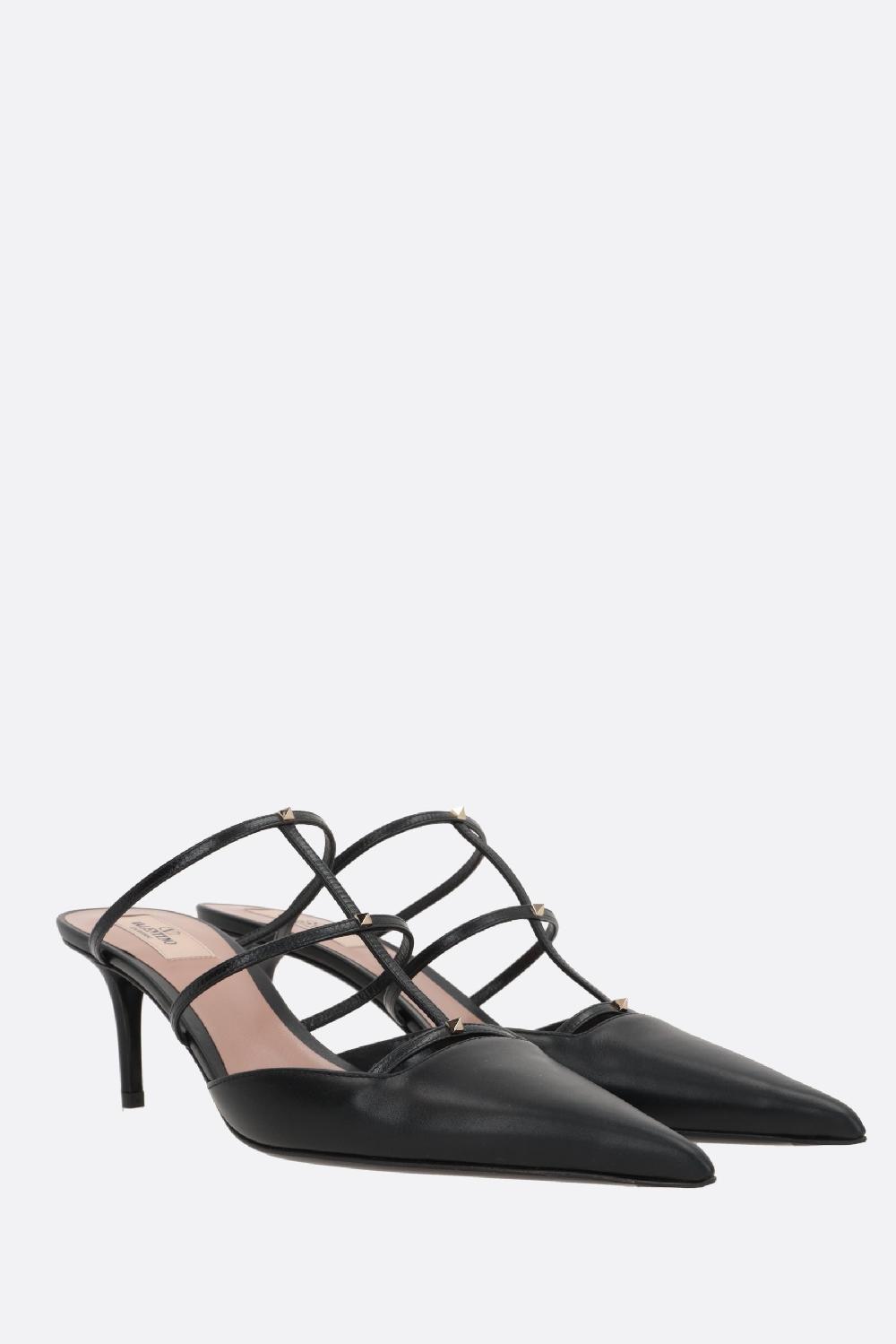 VALENTINO GARAVANI Mule Rockstud Wispy In Pelle Liscia