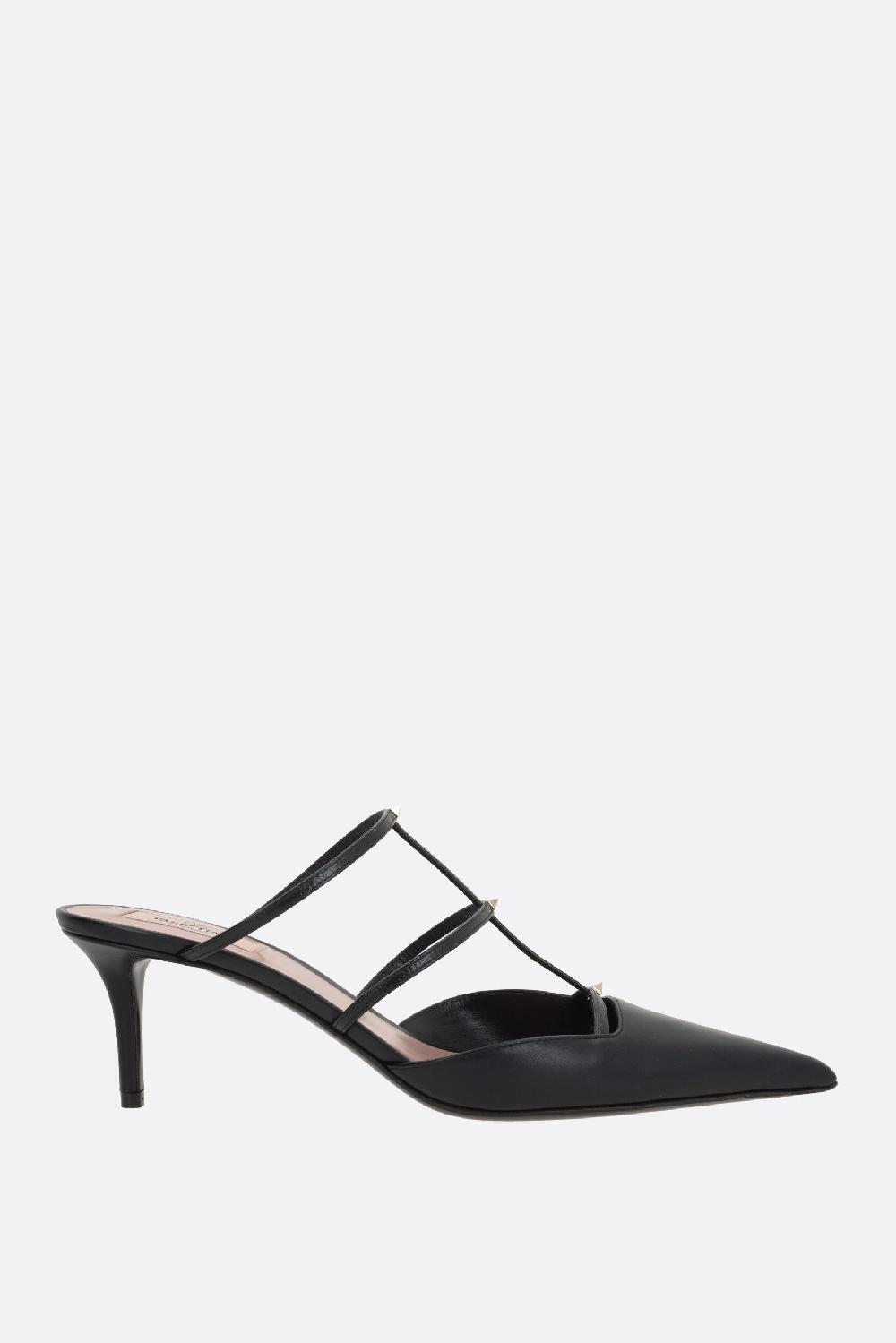 VALENTINO GARAVANI mule Rockstud Wispy in pelle liscia