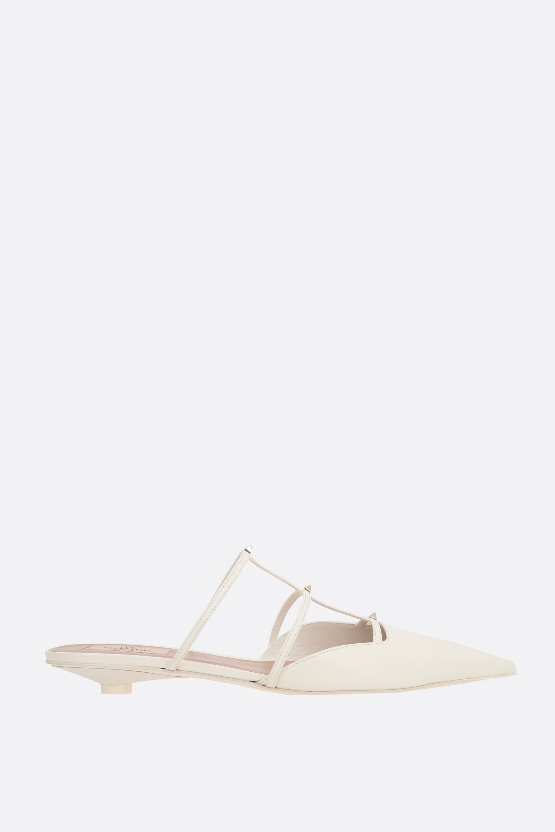 VALENTINO GARAVANI mule Rockstud Wispy in pelle liscia