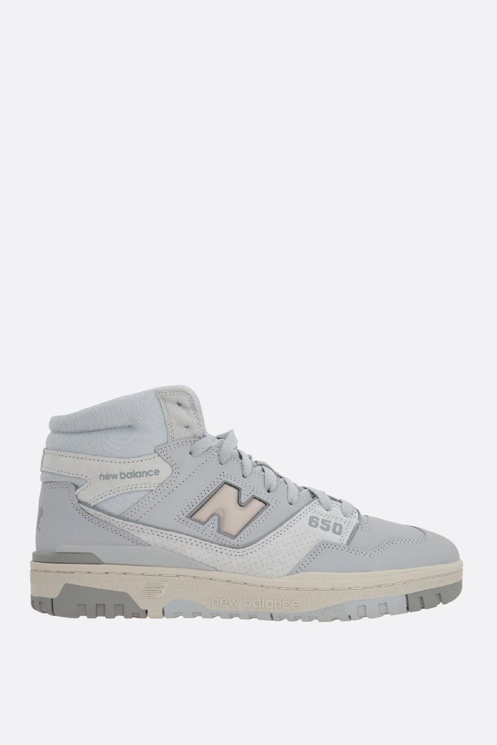 NEW BALANCE sneaker high-top 650 in nabuk e mesh