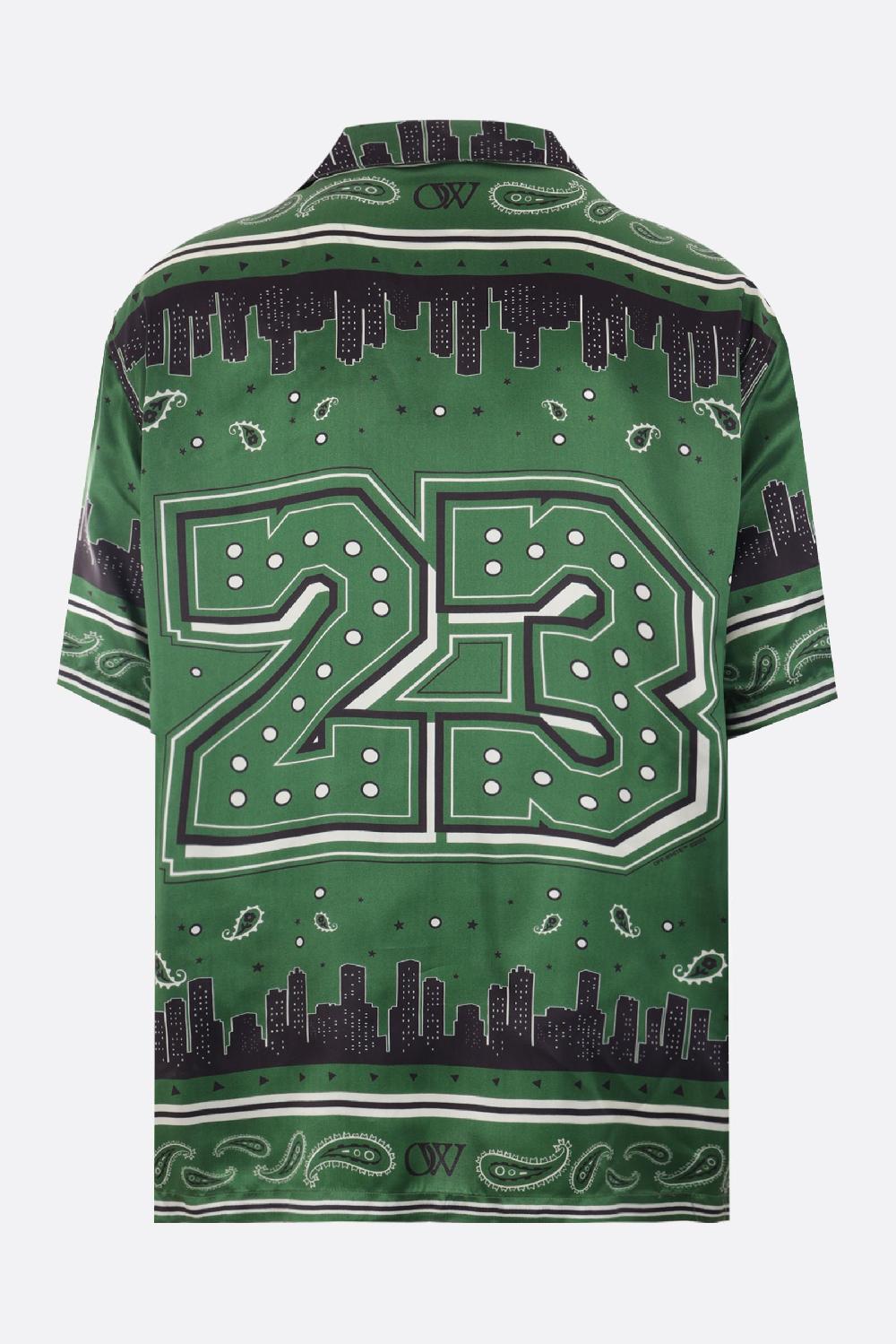 OFF WHITE Camicia Bowling Bandana In Twill