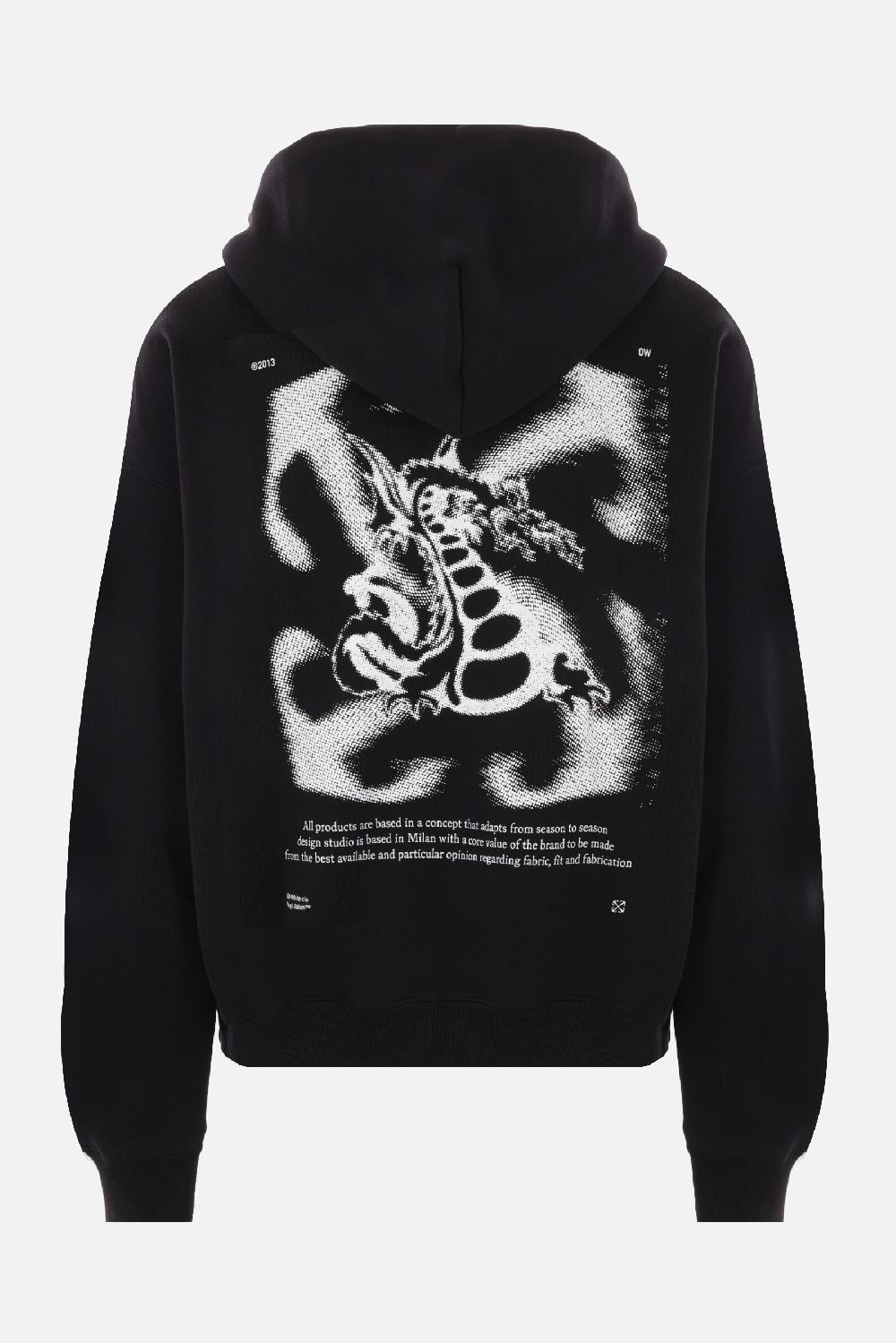 OFF WHITE Felpa Dragon Arrow Skate In Jersey