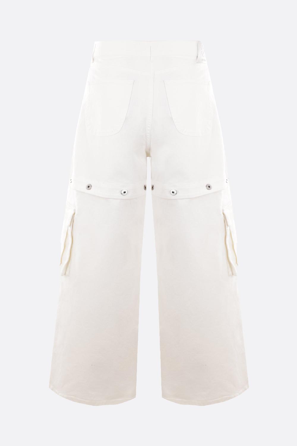 OFF WHITE Jeans Baggy-fit In Denim Ricamo Logo