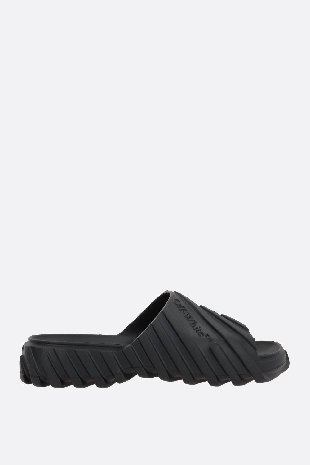 OFF WHITE sandalo slide Exploration in gomma