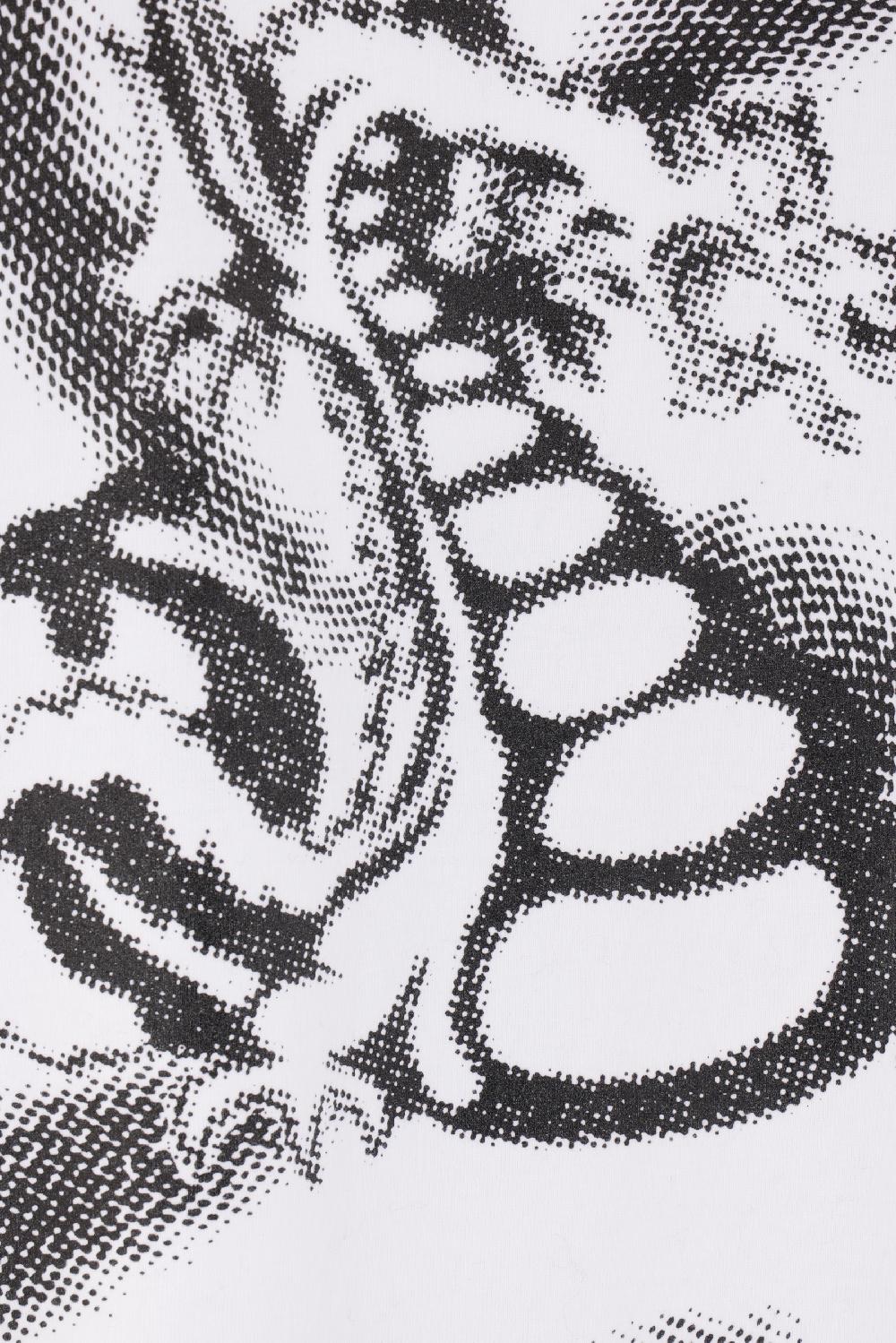 OFF WHITE T-shirt Dragon Arrow Skate In Cotone