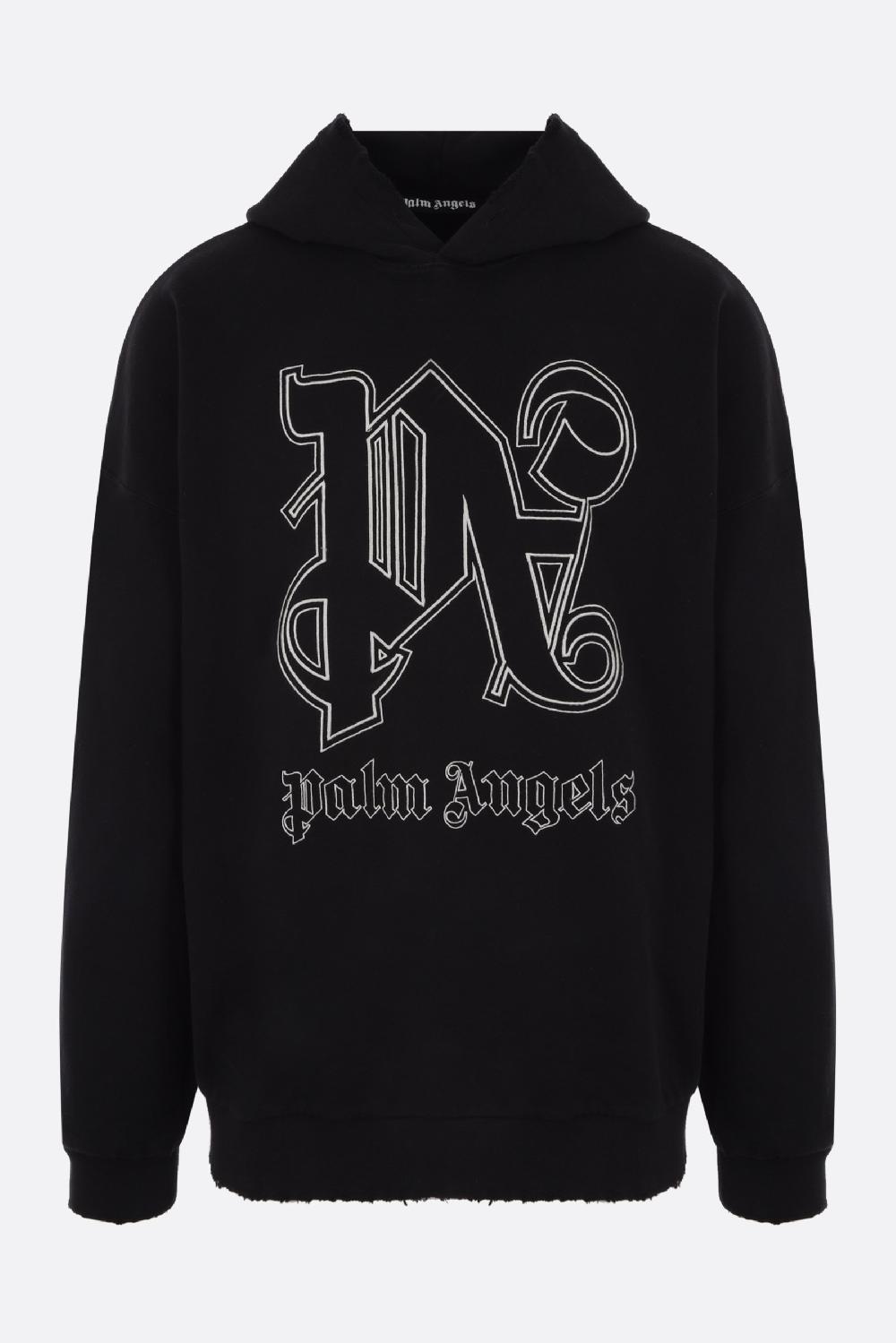 PALM ANGELS felpa PA Monogram Statement in jersey