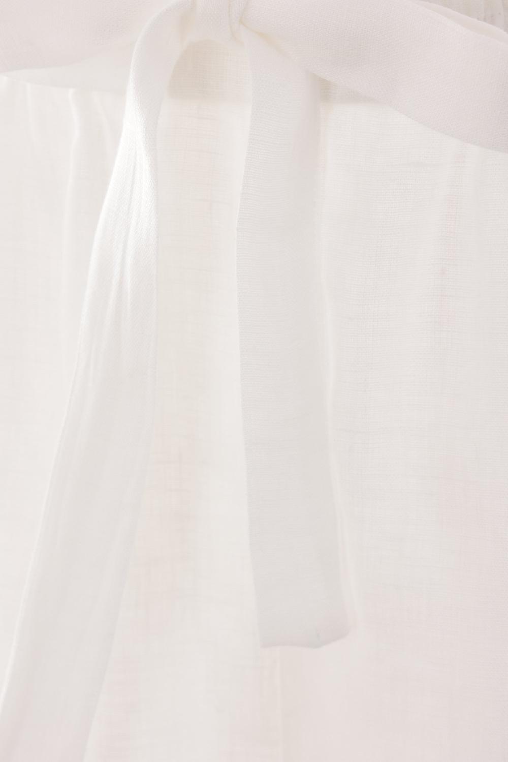 ZIMMERMANN Pantalone A Gamba Ampia Halliday In Lino